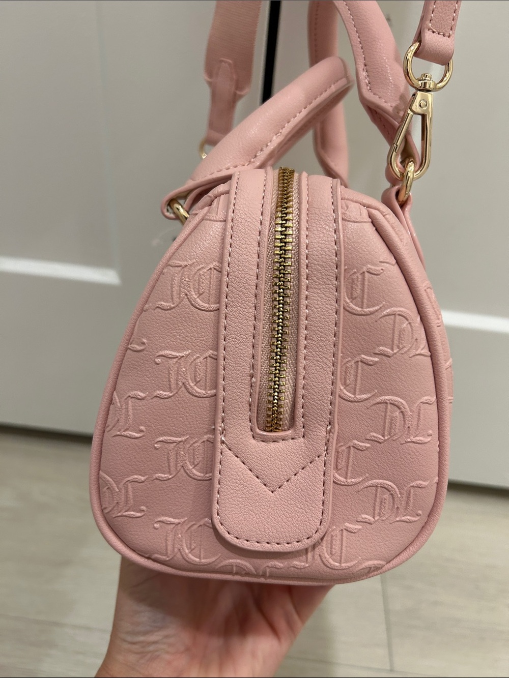 Juicy Couture (NWT) All About That Bling Satchel Bag in Pink Diamond - Picture 6 of 15